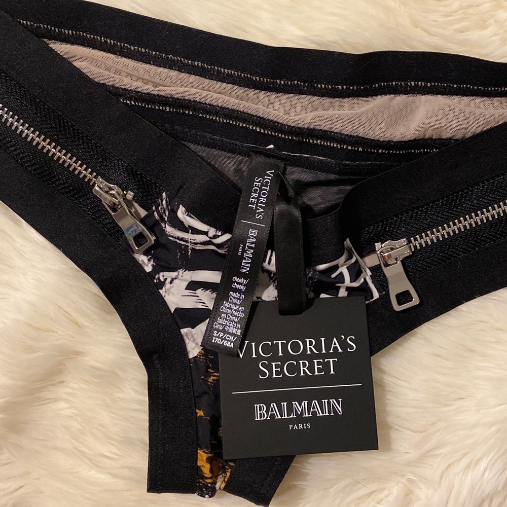 Victoria’s Secret x Balmain Cheekies Small NWT